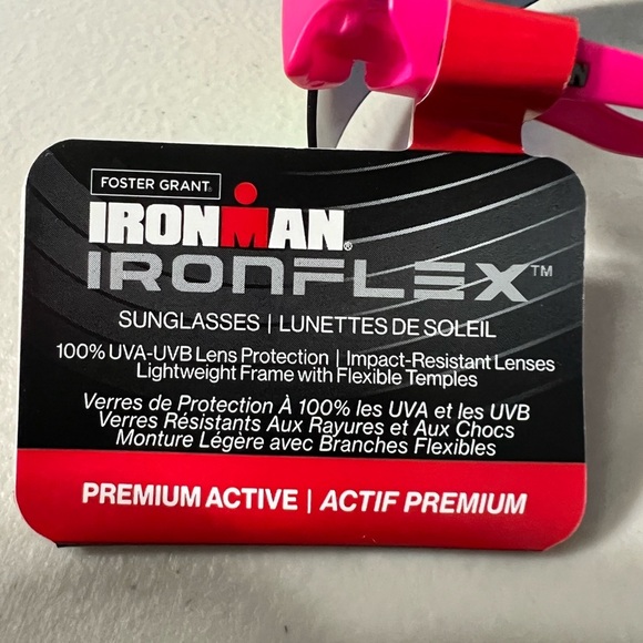Foster Grant Iron Man Ironflex Hot Pink Sunglasses 100% UVA Protection - Picture 4 of 5